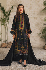 Peridot Luxury Embroidered Unstitched 3Pc Suit - PD-375A