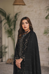 Peridot Luxury Embroidered Unstitched 3Pc Suit - PD-377B