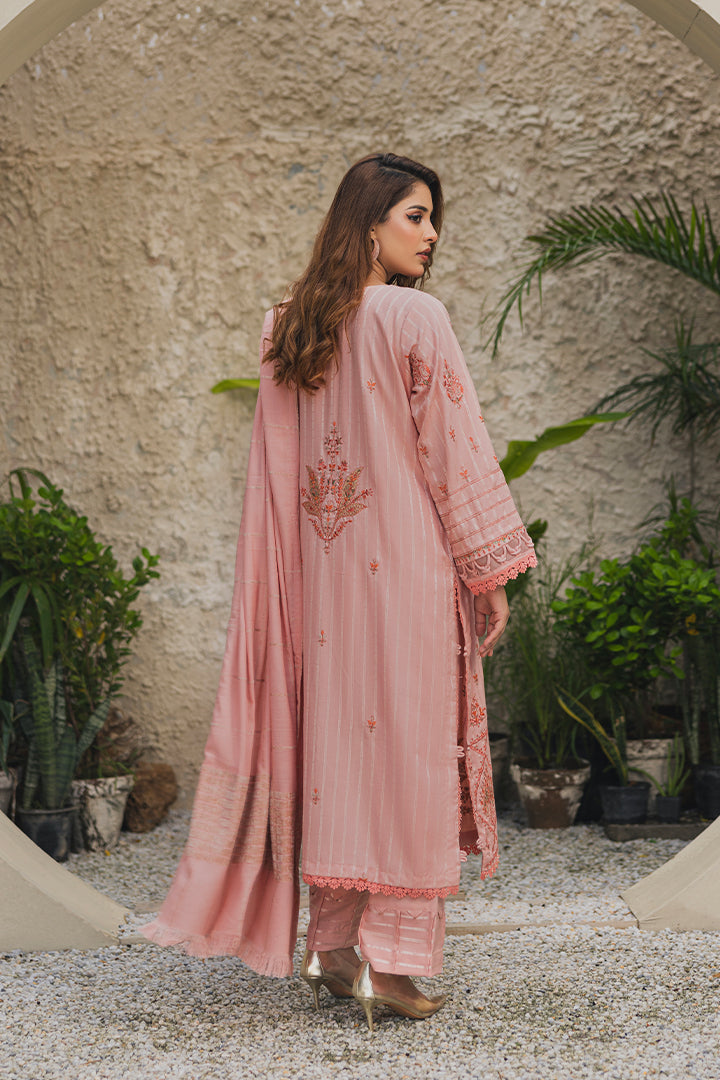 Peridot Luxury Embroidered Unstitched 3Pc Suit - PD-379A