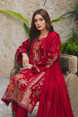 Peridot Luxury Embroidered Unstitched 3Pc Suit - PD-380B